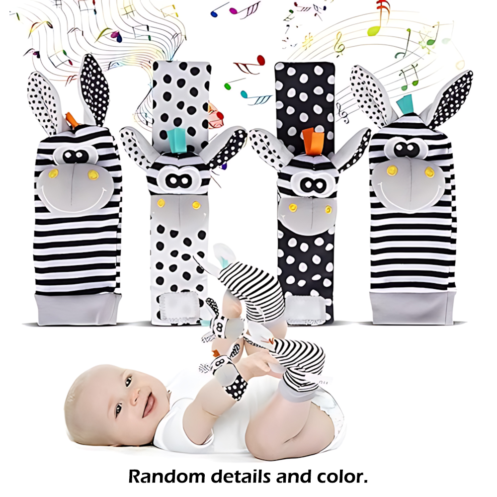 Musical Instrument Rattle - 4 adet/takım bebek bebek bilek çıngırak