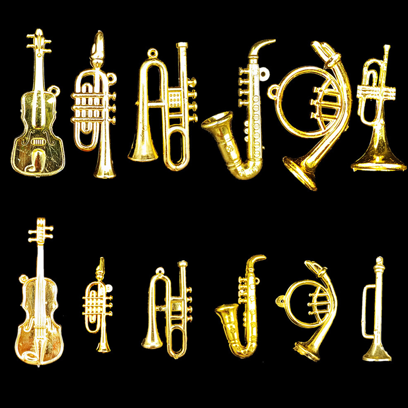 Musical Instrument With A - 5/10/20 adet çeşitli stiller altın rengi