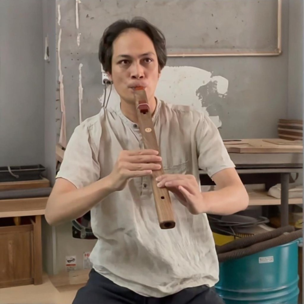 Musical Instrument Indian - B/C/D/E/F Tonlu Ahşap Dikey Flüt Taşınabilir