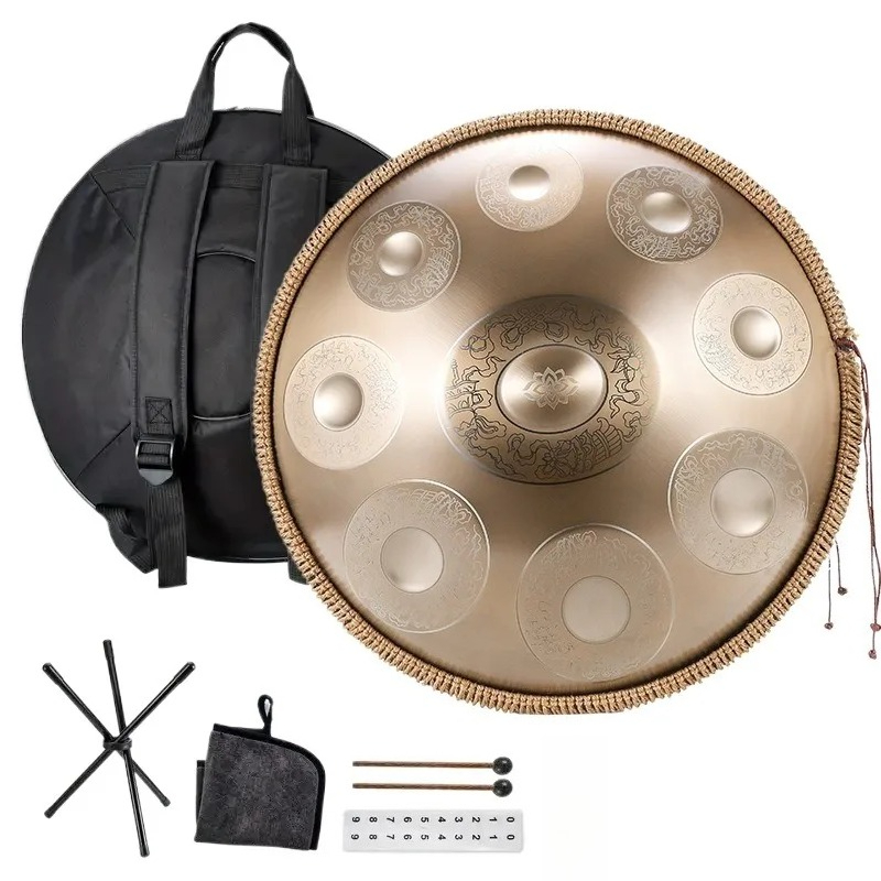 Musical Instrument Handpan - 18 inç Paslanmaz Çelik Handpan G