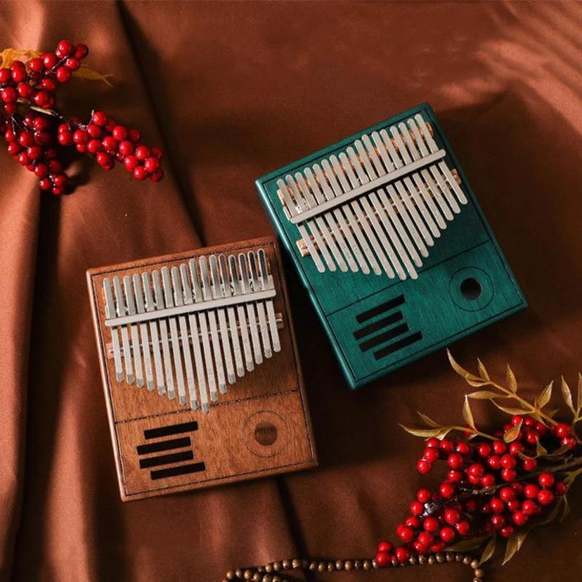 Musical Instrument Box - Retro Kalimba 17 Tuşlu Başparmak Piyano