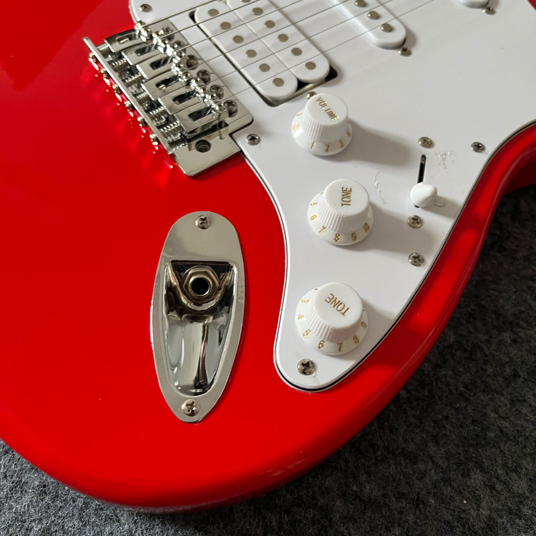 Electric Guitar Beginner - Profesyonel Kırmızı STSS Elektro Gitar, 6