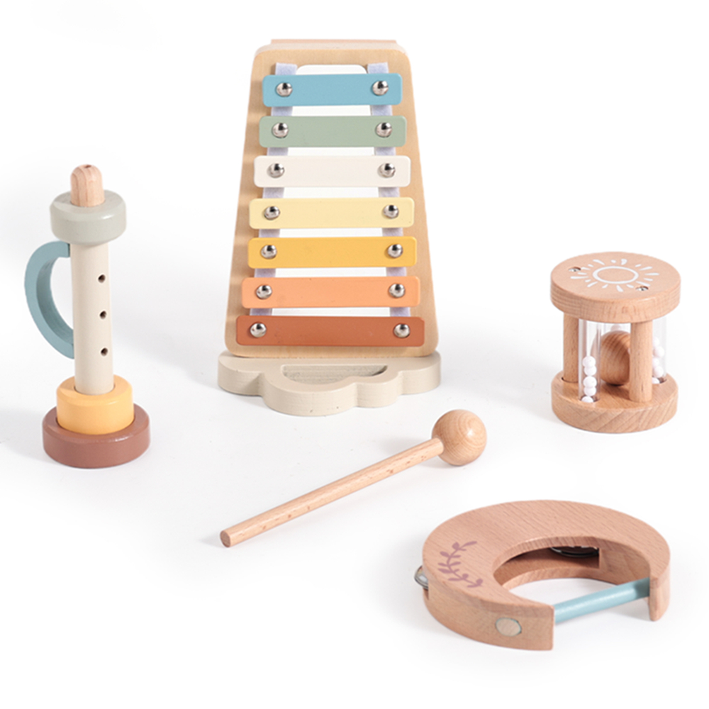 Musical Instruments Names - Ahşap Bebek Montessori Oyuncaklar Müzikal Çıngırak