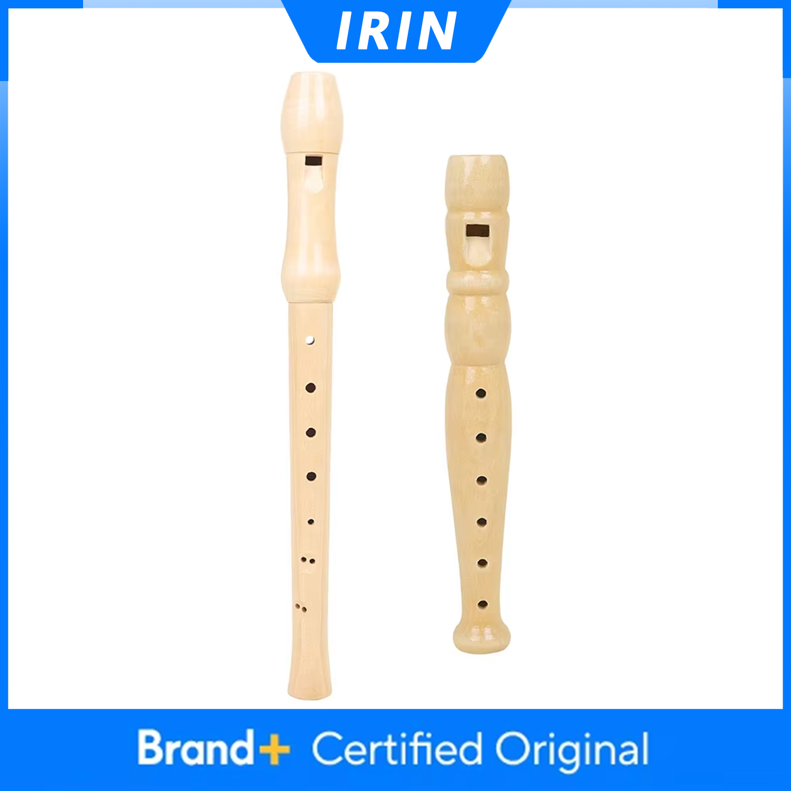 Musical Instrument Recorder - IRIN 6/8 Delikli Kaydedici Ahşap Renkli