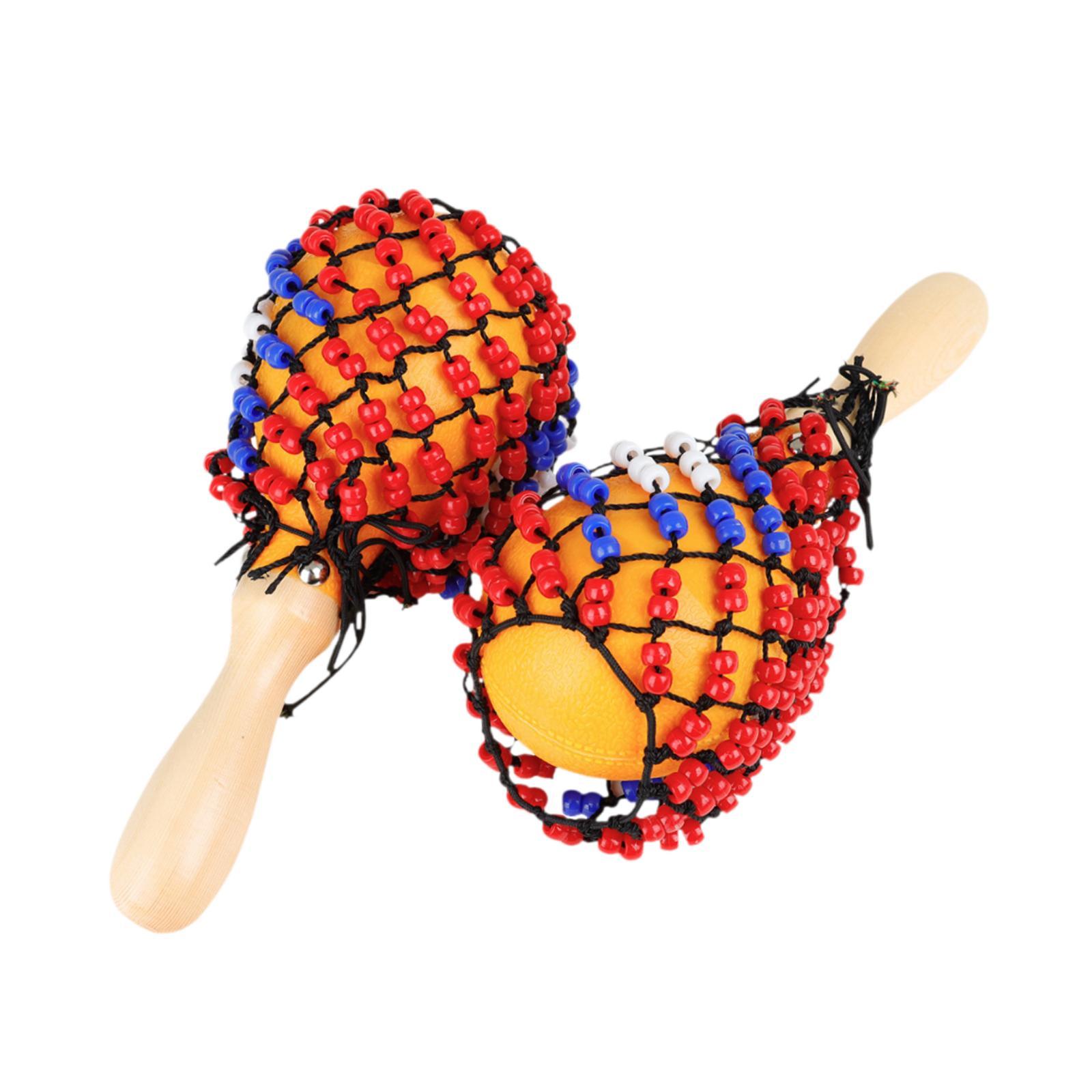 Musical Instrument Net - 2x Ahşap Marakas Kum Çekiçler DIY