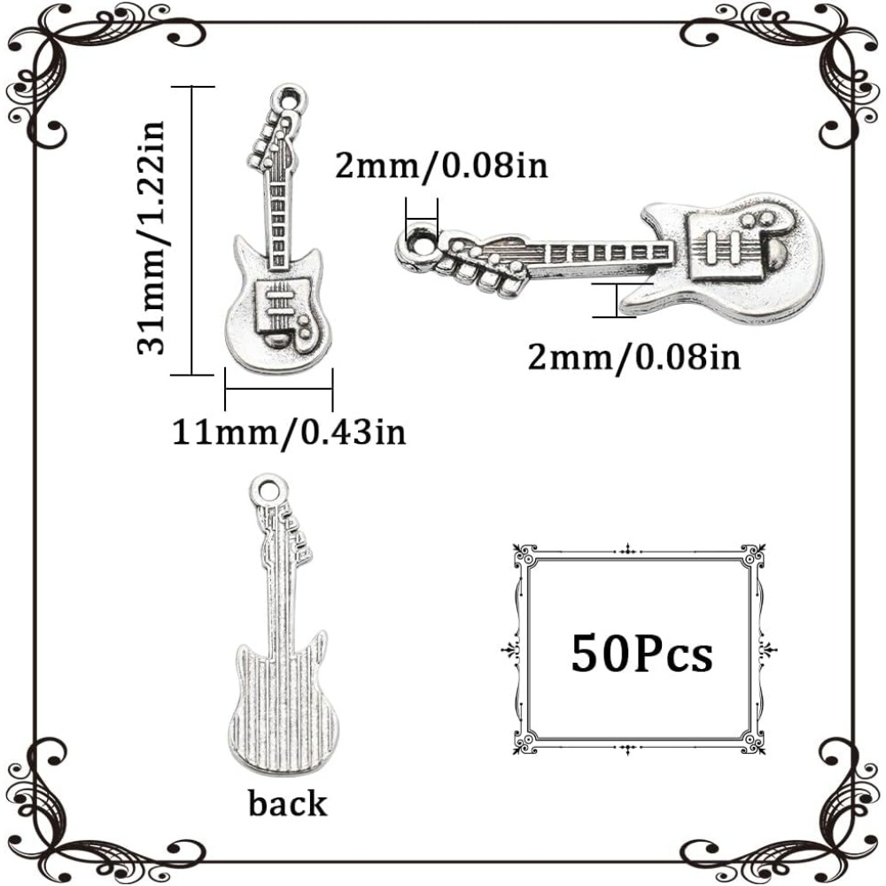 1 kutu 50 adet Vintage gitar t - Musical Instrument With A incelemesi ve fiyatı