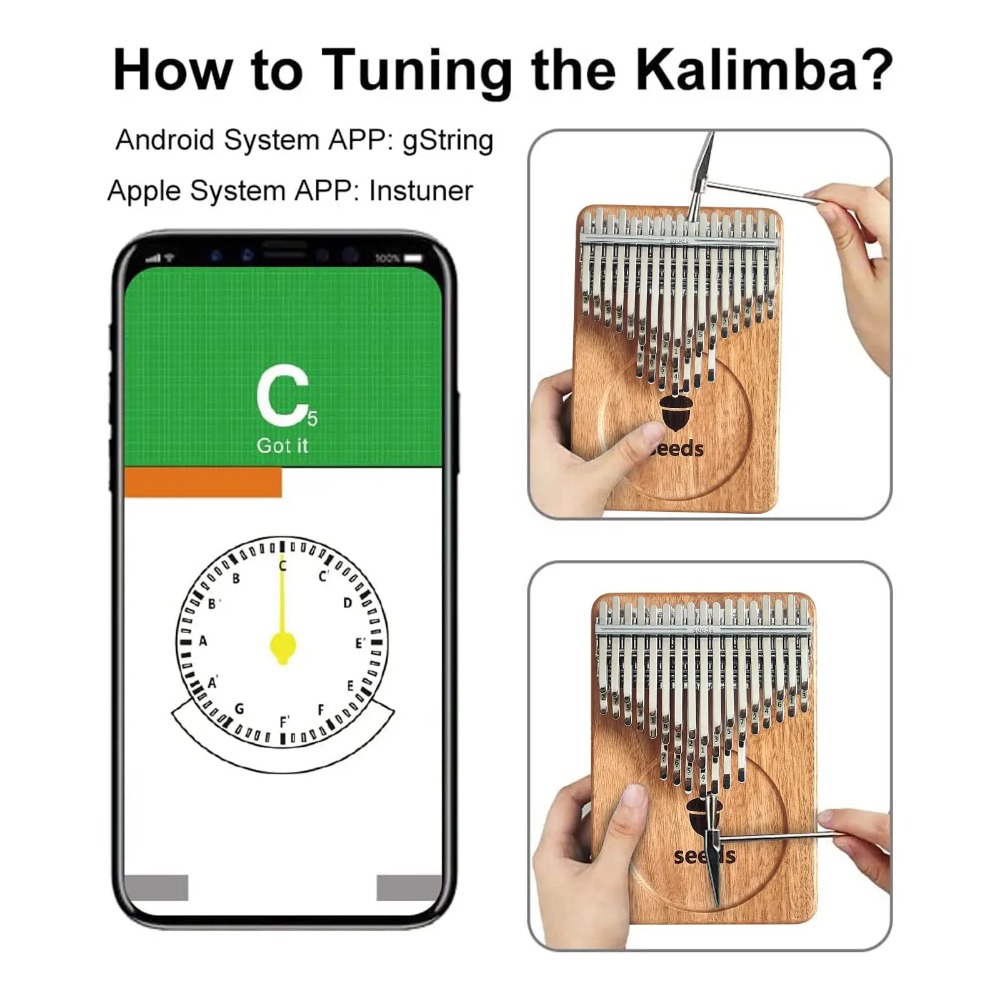 Tohumlar kromatik Kalimba 41 t - Musical Instrument Tabla incelemesi ve fiyatı