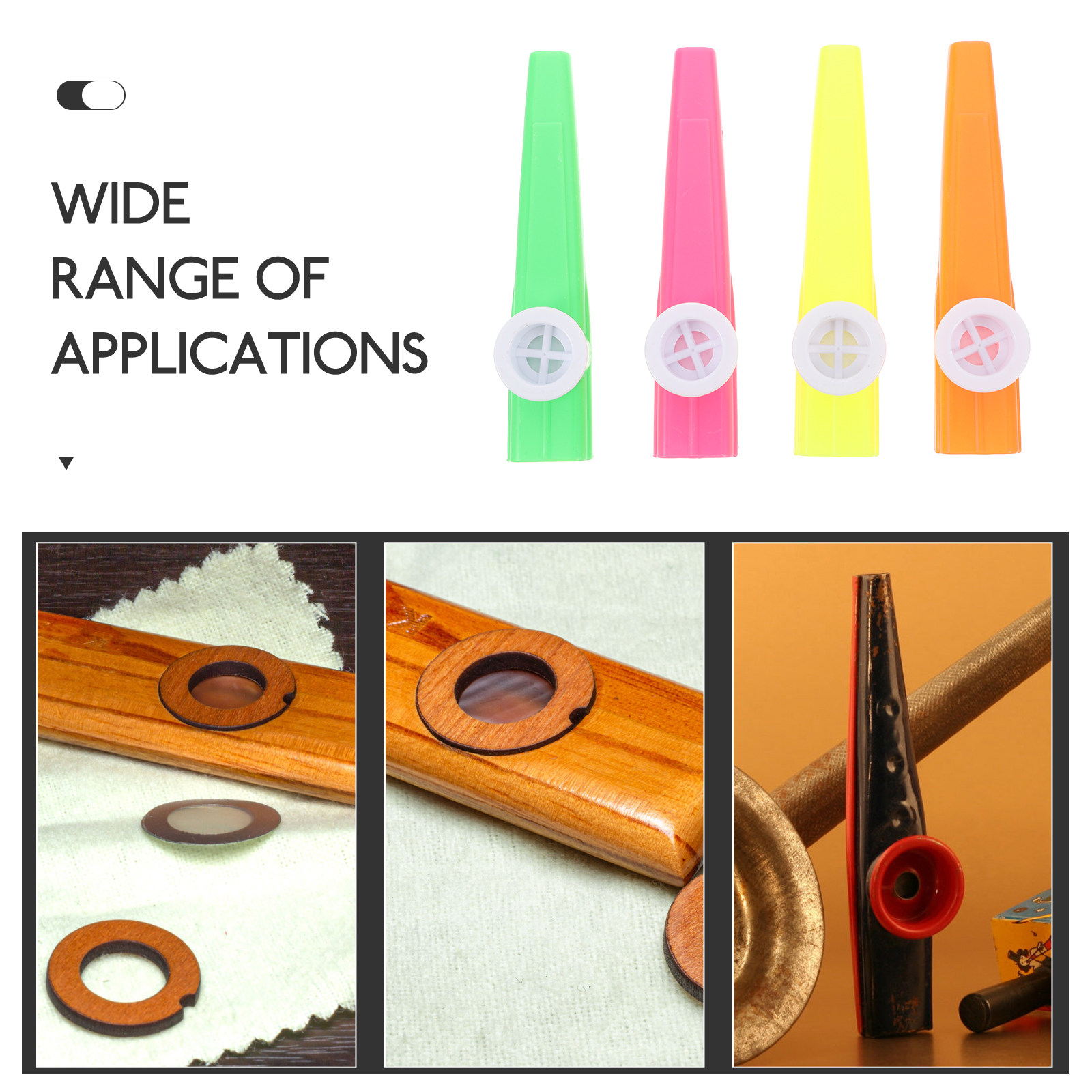 24 adet plastik Kazoos çeşitli - Musical Instruments Easy incelemesi ve fiyatı