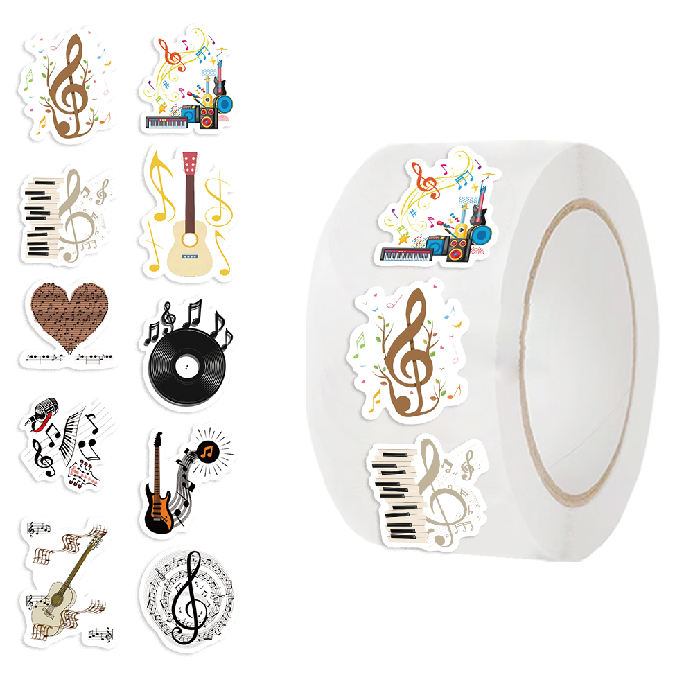 500 adet müzik temalı çıkartma - Musical Instrument Old incelemesi ve fiyatı
