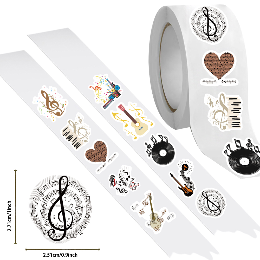 500 adet müzik temalı çıkartma - Musical Instrument Old incelemesi ve fiyatı