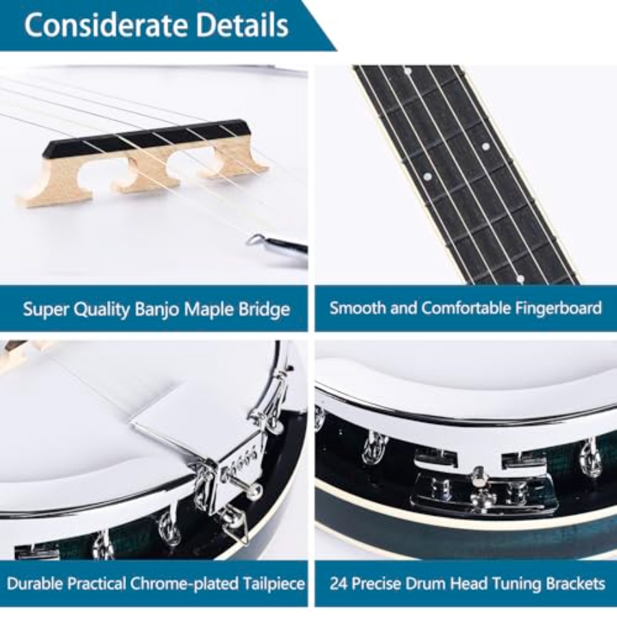 5 Telli Tam Boy Banjo Seti, 38 - Banjo 5 String Open incelemesi ve fiyatı