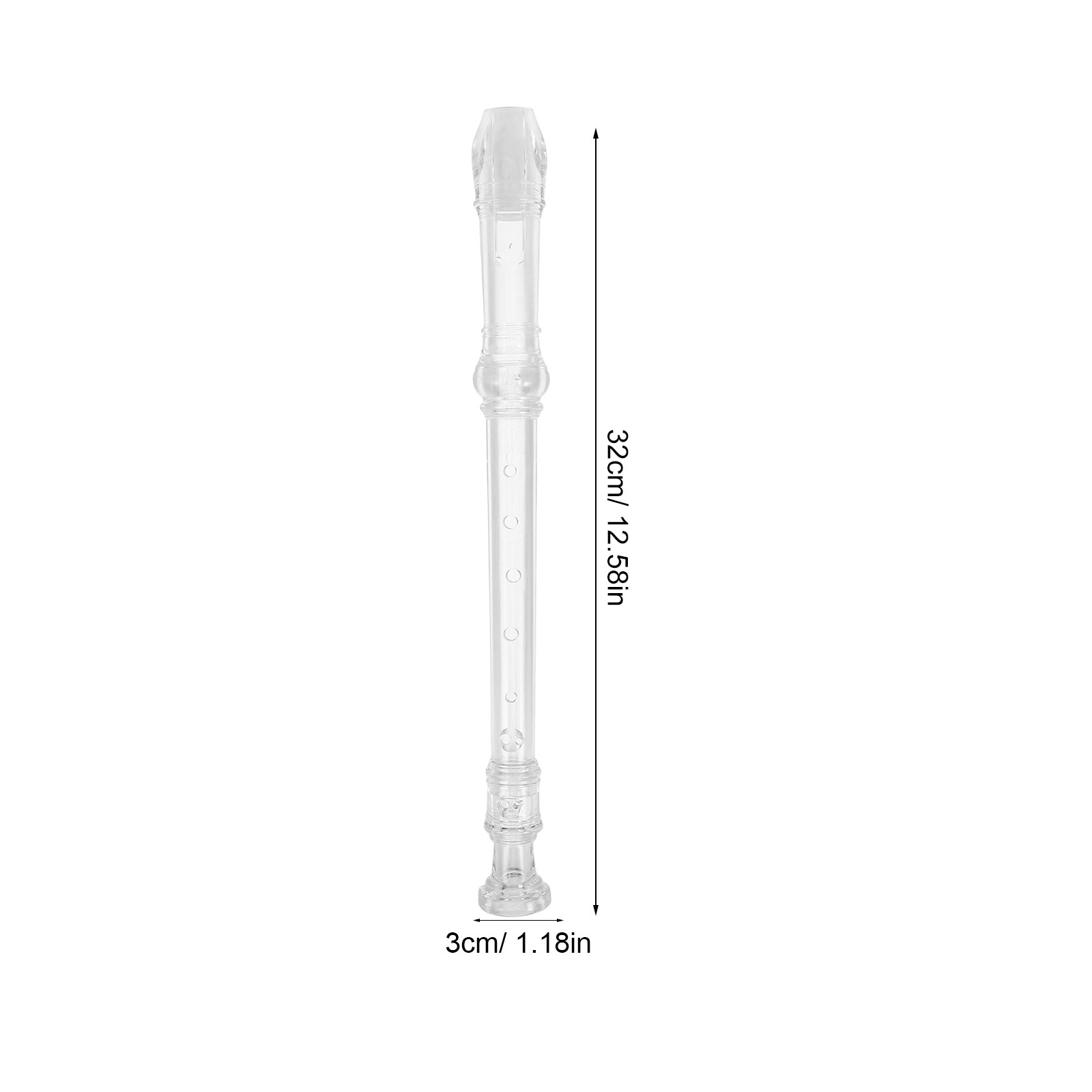 1 takım 8 delikli şeffaf sopra - Musical Instrument Recorder incelemesi ve fiyatı