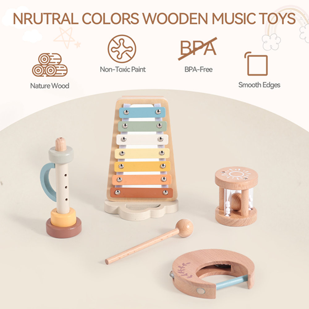 Ahşap Bebek Montessori Oyuncak - Musical Instruments Names incelemesi ve fiyatı