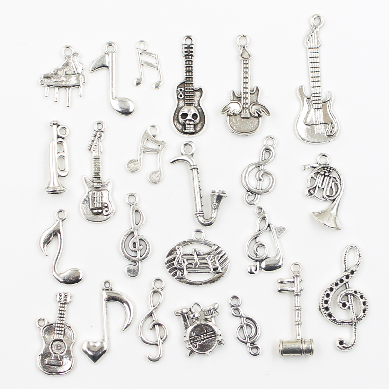 30 adet Charms müzik gitar not - Musical Instrument Old incelemesi ve fiyatı
