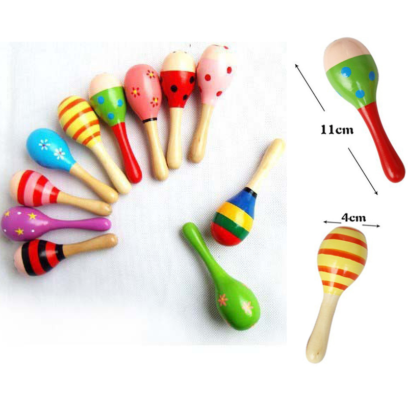 2 adet Renkli Ahşap Küçük Çıng - Musical Instrument Rattle incelemesi ve fiyatı