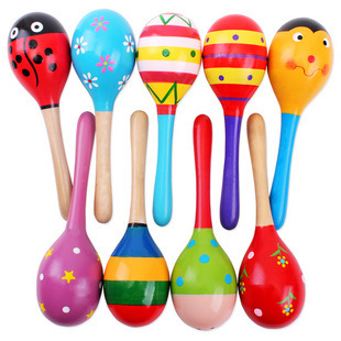 2 adet Renkli Ahşap Küçük Çıng - Musical Instrument Rattle incelemesi ve fiyatı